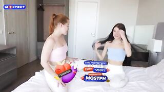 Two step sisters get fucked hard by robbers on their sofa