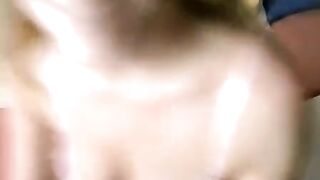 A young girl with glasses fucked at her home in POV style