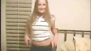 A young girl has sex with her boyfriend at home