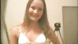 A young girl has sex with her boyfriend at home