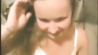 A young girl has sex with her boyfriend at home