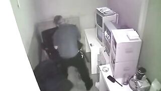 The man was photographed having sex at work without knowing