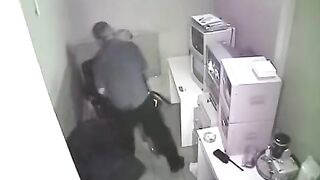 The man was photographed having sex at work without knowing