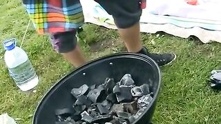 Outdoor group sex with young Russian students and their peers in nature