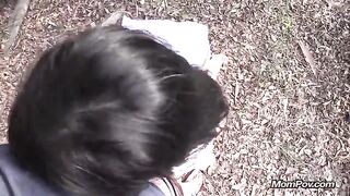 I met a girl with dark hair in the forest