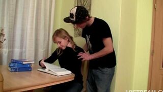 A girl gave herself to her stepbrother, exploring new ways to please him