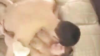 The mom decided to have fun with her drunk son in bed