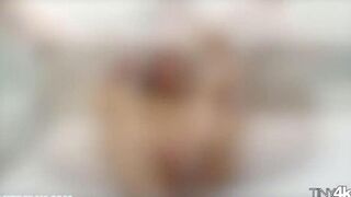 A fat guy with a big dick fucks a girl wearing braces