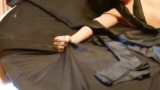 Girl sucks and gives herself for anal sex, similar to other intense videos