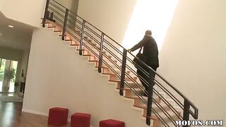 A woman fucks with a black man when her husband is not around