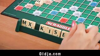 The blonde had sex with a peasant on the kitchen table