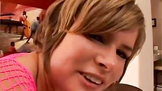 This sister is ready to give her brother and his friend anal