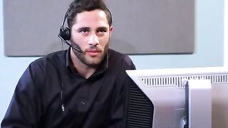 Sex of employees on the table in the office, 60 FPS quality