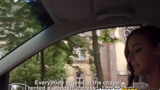 The bride spread her legs for a taxi driver who drove her