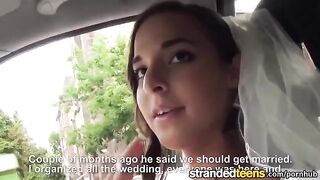 The bride spread her legs for a taxi driver who drove her