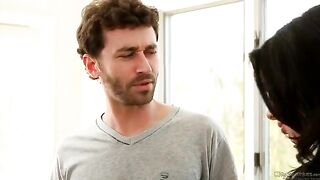 Busty brunette Veronika Avluv gets her pussy railed by two cocks
