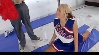 A gymnast has an awesome sex after sitting on a twine trick