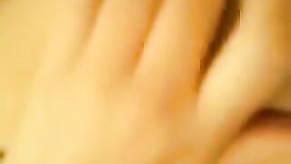 A beautiful girl got her pussy wet after a great orgasm