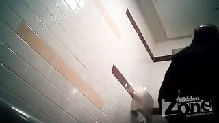 Camera in the woman's toilet - peeking is not recommended