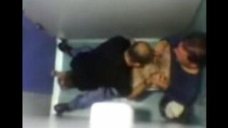 The camera in the toilet caught some steamy action with gays getting it on