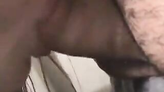 A small cock got smashed and covered with a cum flood