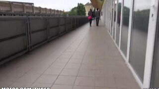 Girl was caught at the station, and things got steamy in a hot encounter
