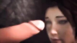 Tomb Raider Lara Croft gets into a tricky situation in this spankbank feature
