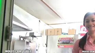 The girl is fucking for money and she is not ashamed