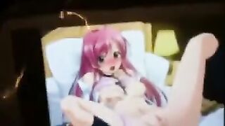 Hentai was fond of hentai and masturbating on them
