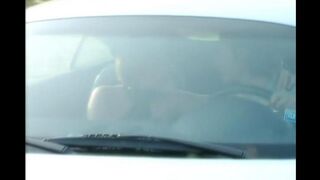 A girl with a shaved pussy was given on the bonnet, showcasing passionate pussy licking