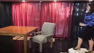 A mature woman seduced her neighbor while her husband was out