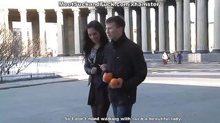 After a romantic dinner, a woman was engaged in passionate sex right there on the table