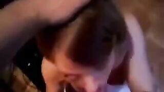 I didn’t expect that after a blowjob he would finish on her so intensely