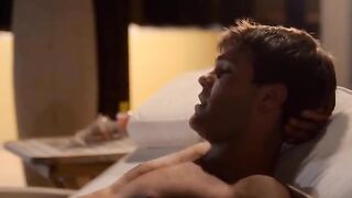 A selection of hot cumshots on the face of Jesse Rogers, a sexy blonde