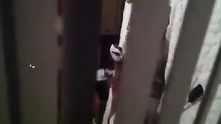 He shoots his neighbor's sex with a hidden camera