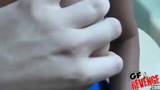 A man experienced real home suction directly in the toilet bowl