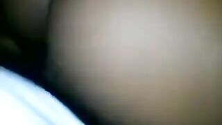 A cute black girl gave herself to the strong man’s desires