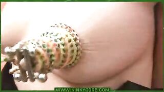 The man made a needle hole in the girl's labia, it was very painful