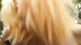 The young slut was publicly fucked in the park, right out in the open
