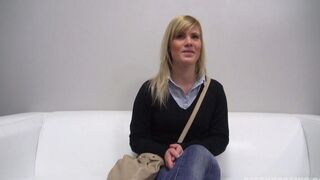 A 25-year-old woman came to porn casting in the Czech Republic