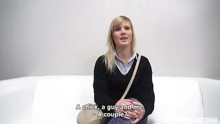 A 25-year-old woman came to porn casting in the Czech Republic