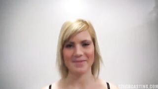 A 25-year-old woman came to porn casting in the Czech Republic