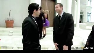 The bride had to fuck a witness, so she drew him first