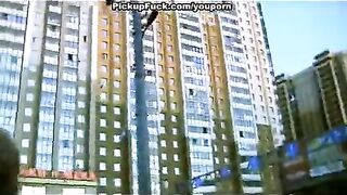 A guy picked up a blonde and fucked her on the street, as ordered
