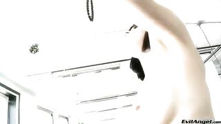 A girl puts the balls in her vagina and it ends with a great orgasm