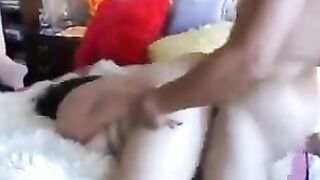 Man fucked thick juicy ass of BBW in sex session