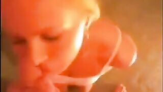 A blowjob at home is always a sure shot for a cumshot on the face