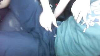 Blonde teen gets her pussy eaten in the car