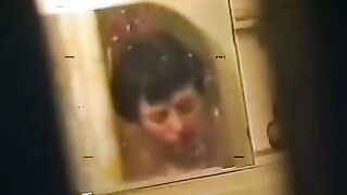 A drunken woman was fucked in the bath by a soldier, in an intense scene