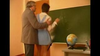 A student girl was fucked by her old teacher in a steamy encounter